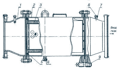 Газовый фильтр ФГМ-400 типовой чертеж